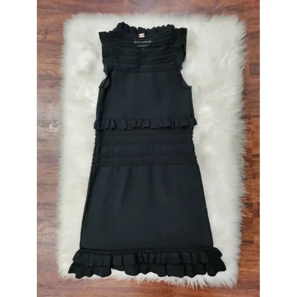 NWT For Love and Lemons Knitz Black knit dress With Sheer Accents S - Picture 11 of 15